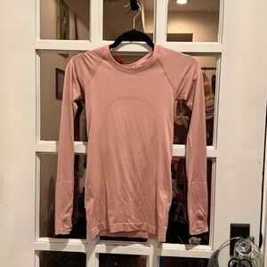 Lululemon Athletica Blush Long Sleeve Top